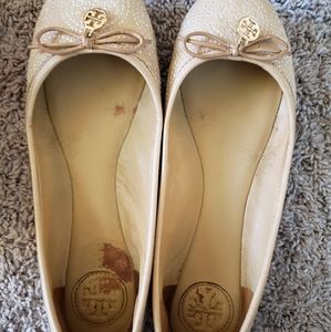 Tory Burch Chelsea Stitched Logo Ballet